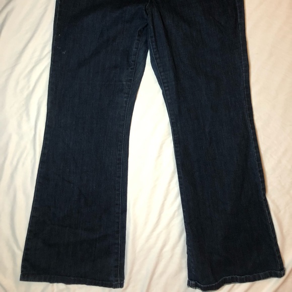 LC Lauren Conrad Jeans Mid/Reg Rise Flare Leg - Size 16 - Picture 2 of 3